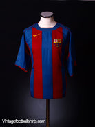 2004-05 Barcelona Home Shirt L Football Shirt