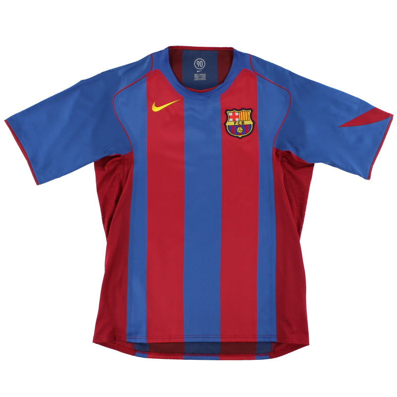 2004-05 Barcelona Nike Player Issue Home Shirt *Mint* L | Vintage