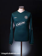 2004-05 Celtic Away Shirt L/S *Mint* L Football Shirt
