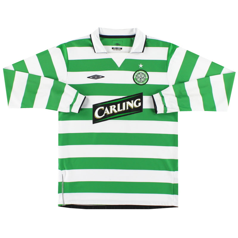 2004-05 Celtic Umbro Home Shirt L/S L.Boys Football Shirt