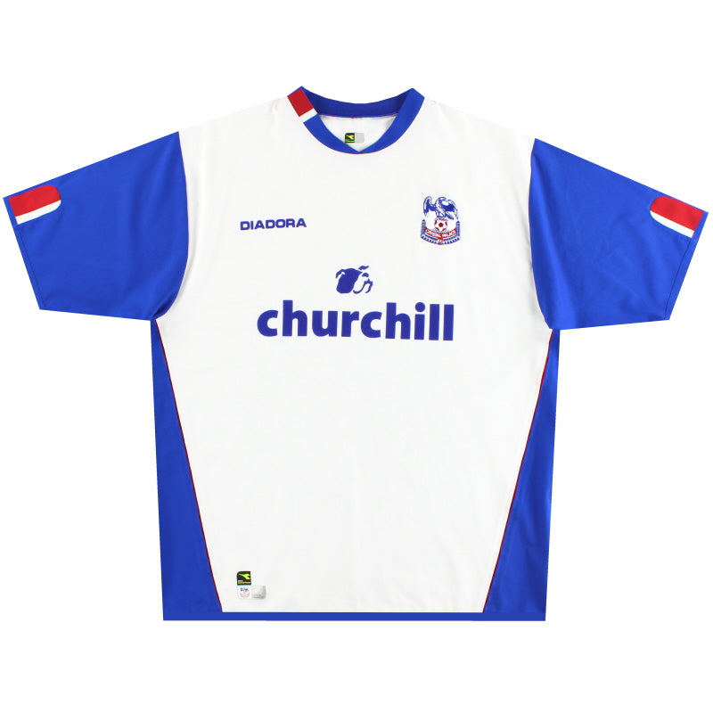 2004-05 Crystal Palace Diadora Away Shirt *Mint* XL Football Shirt