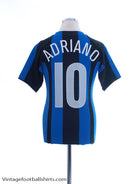 2004-05 Inter Milan Home Shirt Adriano #10 XL.Boys Football Shirt