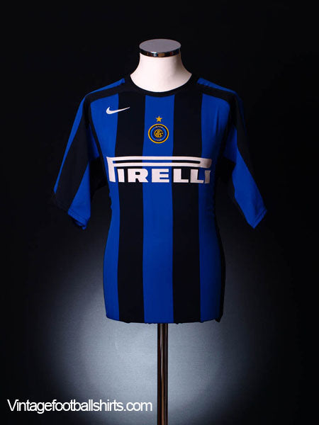 2004-05 Inter Milan Home Shirt L.Boys Football Shirt