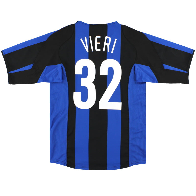 2004-05 Inter Milan Nike Home Shirt Vieri #32 S Football Shirt