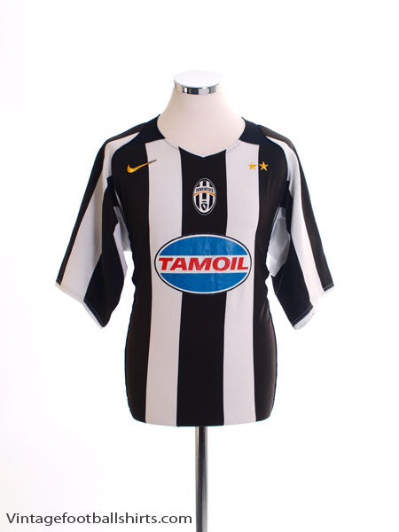 2004-05 Juventus Champions League Home Shirt L Football Shirt