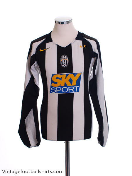 2004-05 Juventus Home Shirt L/S S Football Shirt