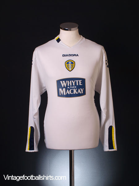 2004-05 Leeds Home Shirt L/S M Football Shirt
