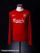 2004-06 Liverpool Home Shirt L/S M Football Shirt