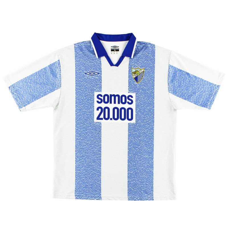 2004-05 Malaga 'Somos 20.000' Home Shirt XL Football Shirt