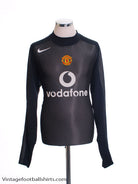 2004-05 Manchester United Goalkeeper Shirt *Mint* L Football Shirt