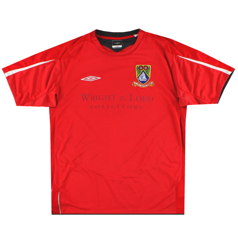 2004-05 Morecambe Umbro Home Shirt L Football Shirt
