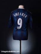 2004-05 Newcastle Away Shirt Shearer #9 *As new* M Football Shirt