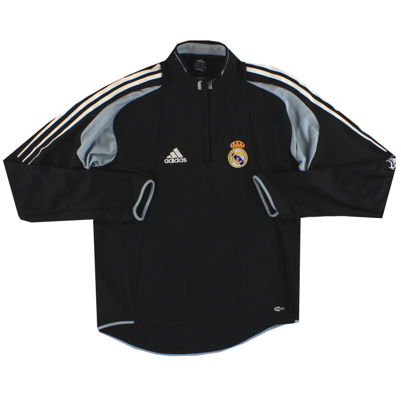 2004-05 Real Madrid adidas 1/4 Zip Training Top L 368234 | Vintage
