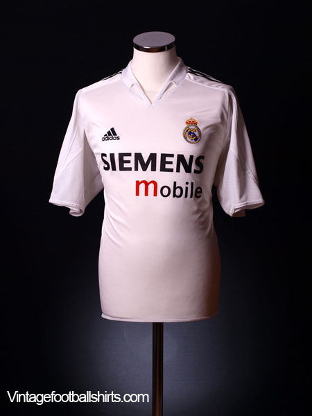 2004-05 Real Madrid Home Shirt L Football Shirt