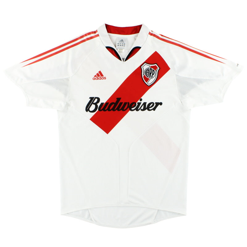 2004-05 River Plate adidas Home Shirt L Football Shirt