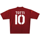 2004-05 Roma Diadora Home Shirt Totti #10 L.Boys Football Shirt