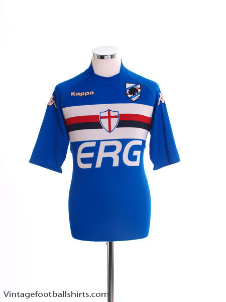 2004-05 Sampdoria Home Shirt L Football Shirt