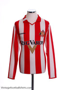 2004-05 Sunderland Home Shirt L/S M Football Shirt