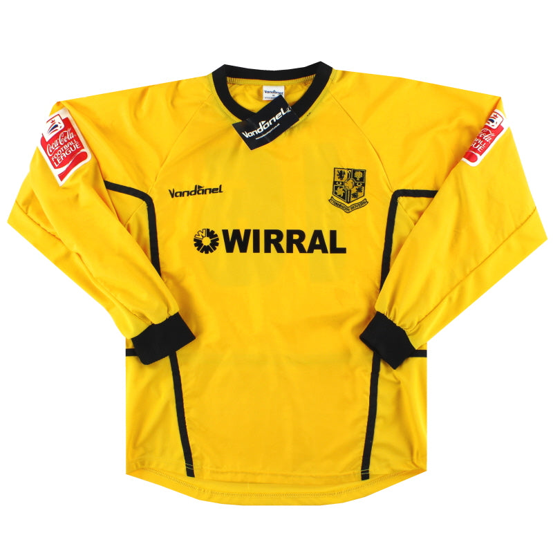 2004-05 Tranmere Rovers Vandanel Away Shirt L/S *w/tags* #16 M Football Shirt