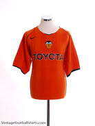 2004-05 Valencia Away Shirt L Football Shirt
