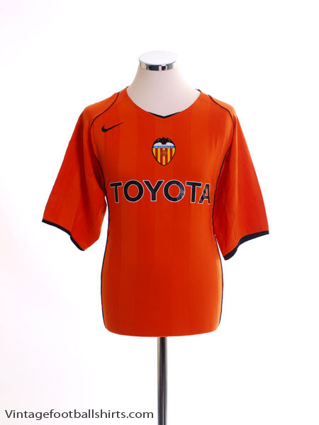 2004-05 Valencia Away Shirt L Football Shirt
