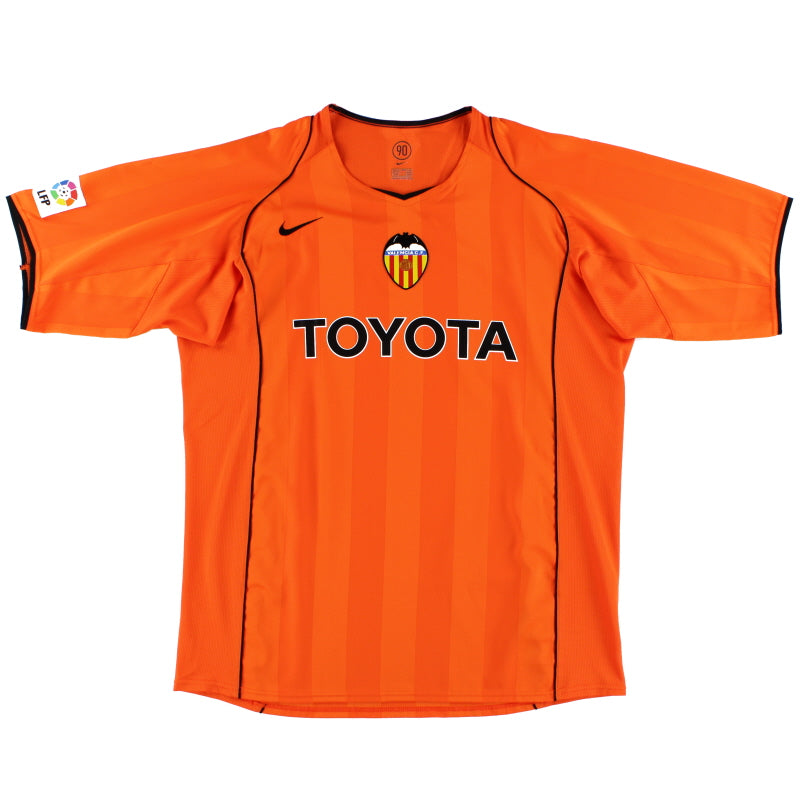 2004-05 Valencia Away Shirt *Mint* XL Football Shirt