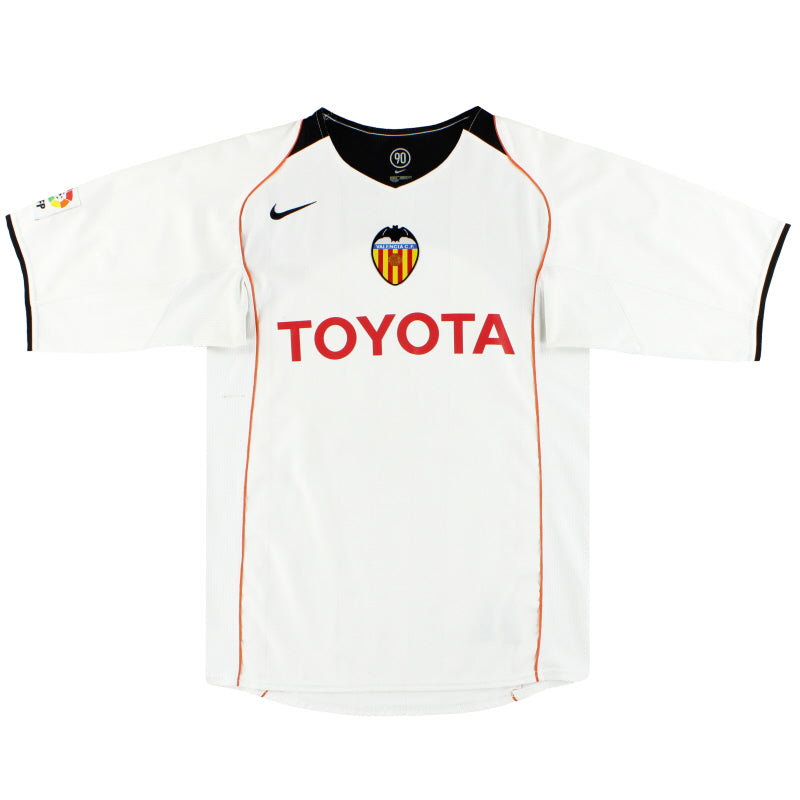 2004-05 Valencia Nike Home Shirt M 04850958 | Vintage Football Shirts