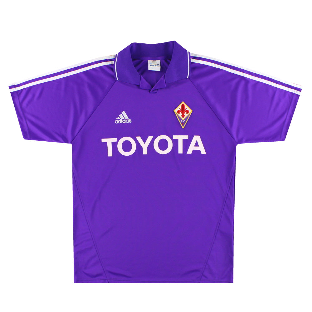 ACフィオレンティーナ04-05半袖 adidas TOYOTA 2004-05 Fiorentina adidas Home Shirt *Mint* M | Vintage Football
