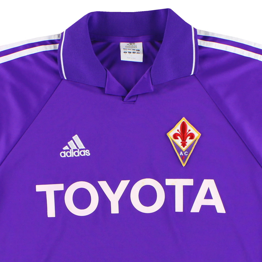 ACフィオレンティーナ04-05半袖 adidas TOYOTA 2004-05 Fiorentina adidas Home Shirt *Mint* M | Vintage Football