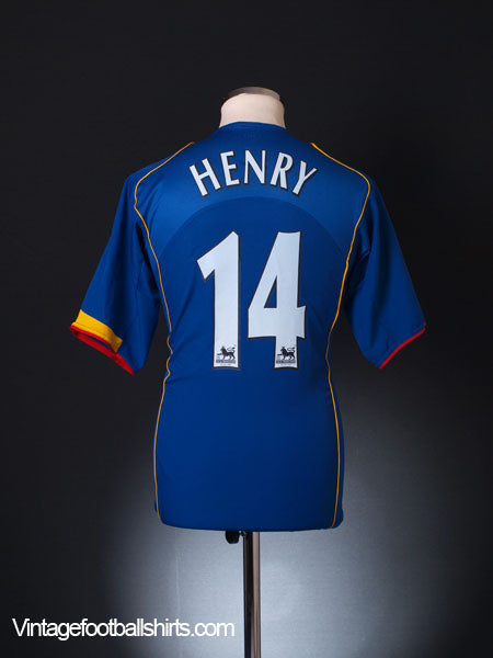 2004-06 Arsenal Away Shirt Henry #14 M Football Shirt