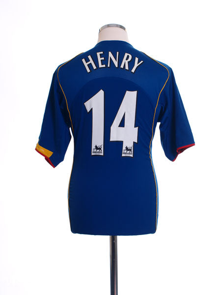 2004-06 Arsenal Away Shirt Henry #14 XL Football Shirt