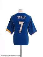 2004-06 Arsenal Away Shirt Pires #7 L Football Shirt