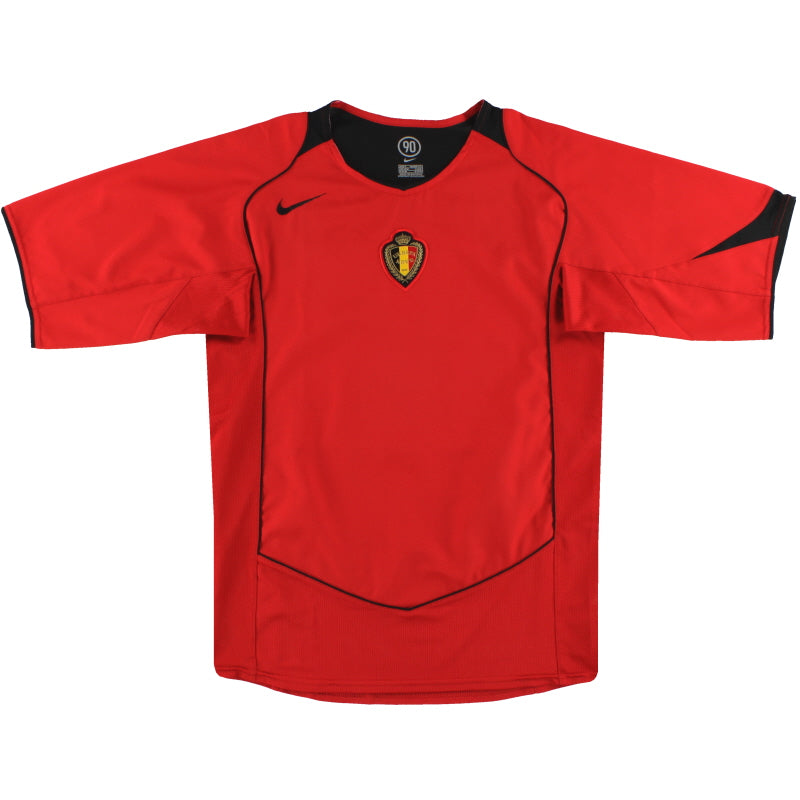 2004-06 Belgium Nike Home Shirt S Football Shirt