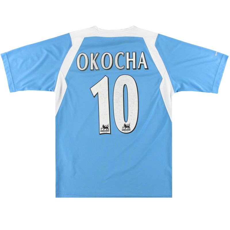 2004-06 Bolton Reebok Away Shirt Okocha #10 M | Vintage Football