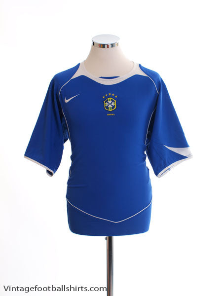 2004-06 Brazil Away Shirt L Football Shirt