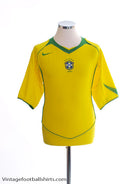2004-06 Brazil Home Shirt M Football Shirt