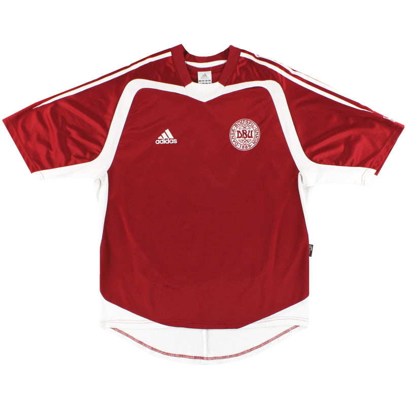 2004-06 Denmark adidas Home Shirt S Football Shirt