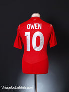 2004-06 England Away Shirt Owen #10 M Football Shirt