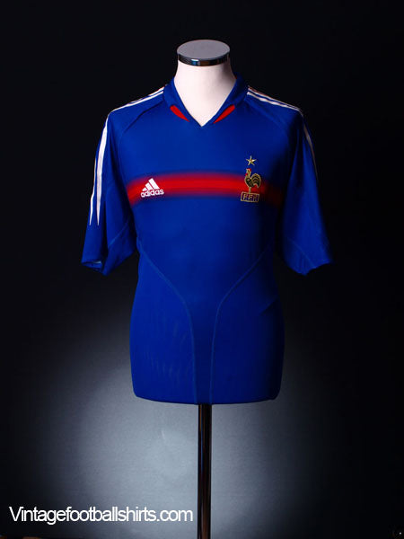 2004-06 France Home Shirt XL.Boys Football Shirt