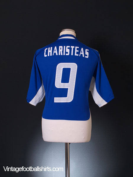 2004-06 Greece Home Shirt Charisteas #9 XL Football Shirt