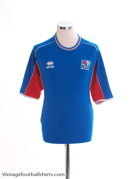 2004-06 Iceland Home Shirt L Football Shirt