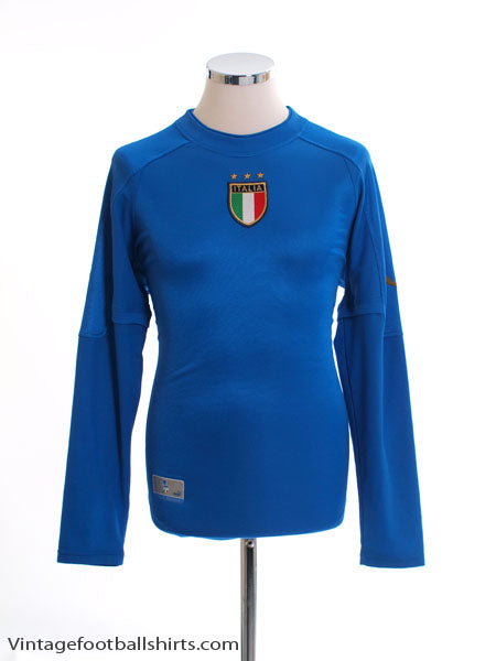 2004-06 Italy Home Shirt L/S XXL Football Shirt