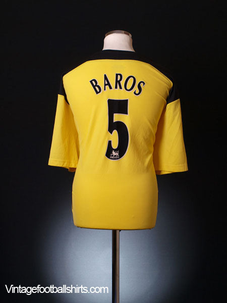 2004-06 Liverpool Away Shirt Baros #5 XXL Football Shirt