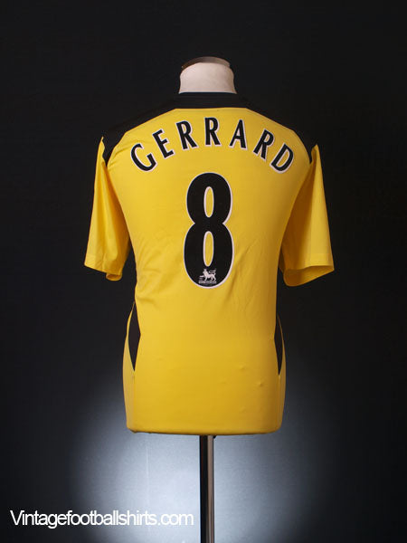 2004-06 Liverpool Away Shirt Gerrard #8 *Mint* M Football Shirt