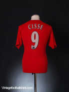 2004-06 Liverpool Home Shirt Cisse #9 S Football Shirt