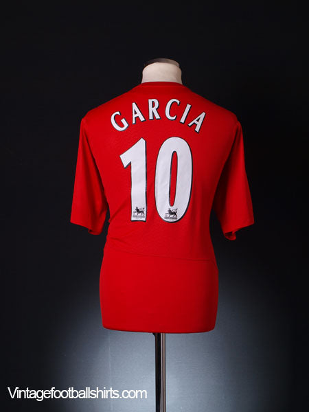 2004-06 Liverpool Home Shirt Garcia #10 L Football Shirt