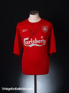 2004-06 Liverpool Match Issue Home Shirt Warnock #28 XL Football Shirt