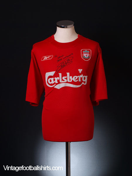 2004-06 Liverpool Match Issue Home Shirt Warnock #28 XL Football Shirt