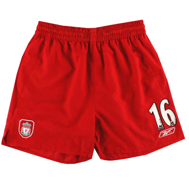 2004-06 Liverpool Reebok Home Shorts #16 M Football Shorts