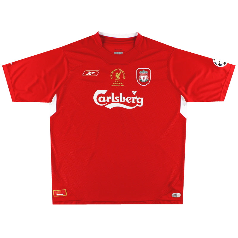 2004-06 Liverpool Reebok Limited Edition 'Champions' Home Shirt *Mint* XL Football Shirt